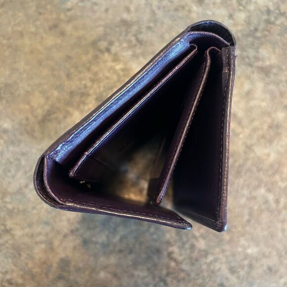 MCM Black Monogram Stripes Snap Short Wallet - Picture 14 of 14